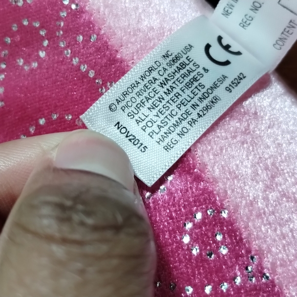 ✓Aurora Destination Nation Boutique - 16" Sparkle Pink Dolphin Plush - Picture 12 of 16